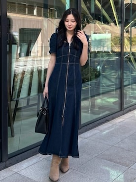 「rienda（リエンダ）のアイテム」を使った、riendaofficialさん（レディース・157cm）の春コーディネート