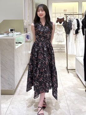 「アイテム（シャツワンピース）」を使った、riendaofficialさん（レディース・160cm）の夏コーディネート