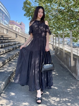 「rienda（リエンダ）のアイテム」を使った、riendaofficialさん（レディース・156cm）の春コーディネート