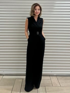 「アイテム（パンツドレス）」を使った、riendaofficialさん（レディース・154cm）の夏コーディネート