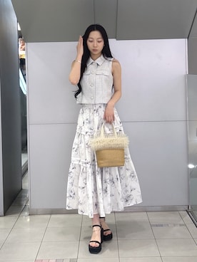 riendaofficialさん（レディース・166cm）の春コーディネート