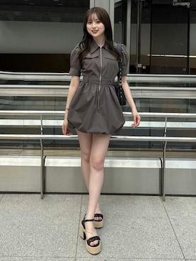 「160cm」｜「アイテム（ワンピース/ドレス）」を使った、riendaofficialさん（レディース・160cm）の夏コーディネート