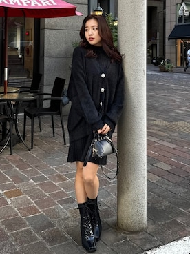 「新星WEARISTAにエントリー」｜riendaofficialさん（レディース・154cm）の冬コーディネート