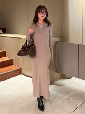 「rienda（リエンダ）のアイテム」を使った、riendaofficialさん（レディース・153cm）の秋コーディネート