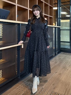 「rienda（リエンダ）のアイテム」を使った、riendaofficialさん（レディース・160cm）の冬コーディネート