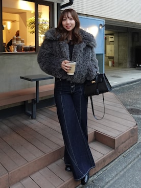 riendaofficialさん（レディース・159cm）の秋コーディネート