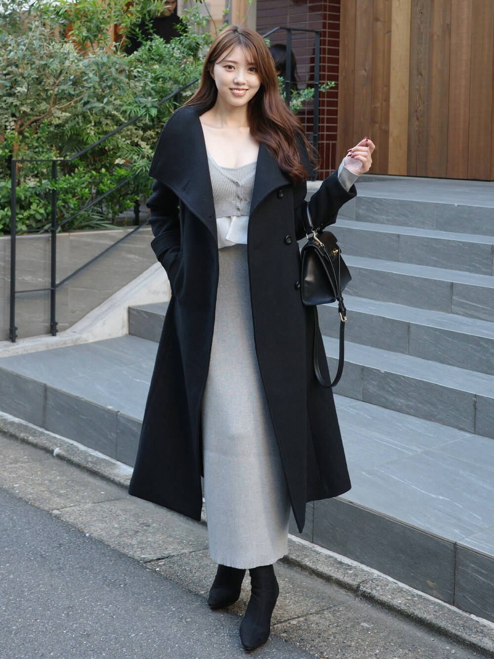 riendaofficial(rienda official)｜riendaのステンカラーコートを使っ