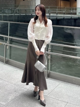 riendaofficialさん（レディース・160cm）の秋コーディネート