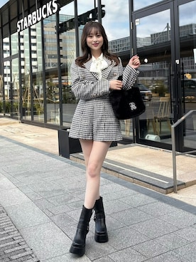 「rienda（リエンダ）のアイテム」を使った、riendaofficialさん（レディース・160cm）の冬コーディネート