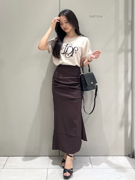 「rienda（リエンダ）のアイテム」を使った、riendaofficialさん（レディース・159cm）の春コーディネート