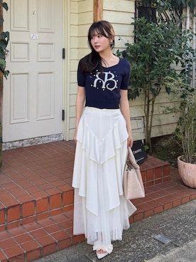 riendaofficialさん（レディース・160cm）の春コーディネート