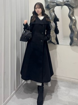 「アイテム（スカート、その他）」を使った、riendaofficialさん（レディース・158cm）の秋コーディネート