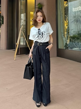 riendaofficialさん（レディース・154cm）の春コーディネート