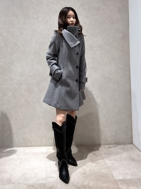 「rienda（リエンダ）のアイテム」を使った、riendaofficialさん（レディース・156cm）の冬コーディネート