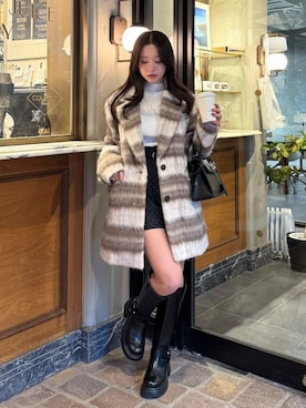 「アイテム（テーラードジャケット、その他）」を使った、riendaofficialさん（レディース・153cm）の秋コーディネート