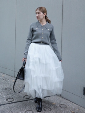 「rienda（リエンダ）のアイテム」を使った、riendaofficialさん（レディース・164cm）の冬コーディネート