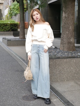 riendaofficialさん（レディース・164cm）の冬コーディネート