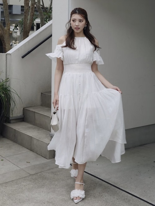 2WAYホルターネックロンパース 春服 夏服（ワンピース）｜rienda