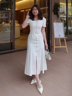 riendaofficialさん（レディース・159cm）の春コーディネート