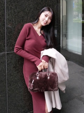 rienda カシュクールウォッシャブルニットワンピース カシュクールウォッシャブルニットワンピースを使った人気