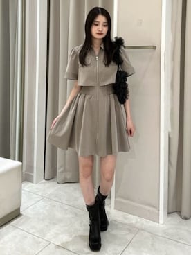 riendaofficialさん（レディース・157cm）の夏コーディネート