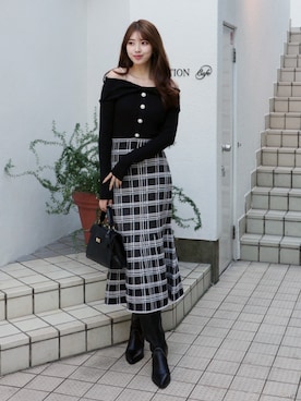 riendaofficialさん(レディース・168cm)の冬コーディネート