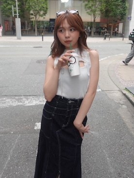 「rienda（リエンダ）のアイテム」を使った、riendaofficialさん（レディース・153cm）の春コーディネート