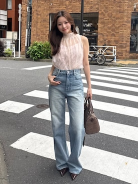 riendaofficialさん（レディース・153cm）の夏コーディネート