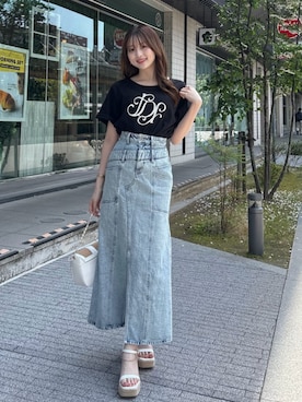 「rienda（リエンダ）のアイテム」を使った、riendaofficialさん（レディース・160cm）の春コーディネート