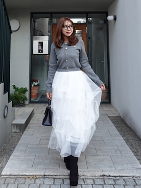 「rienda（リエンダ）のアイテム」を使った、riendaofficialさん（レディース・159cm）の冬コーディネート