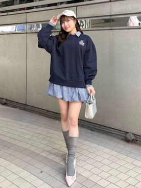 riendaofficialさん（レディース・155cm）の冬コーディネート