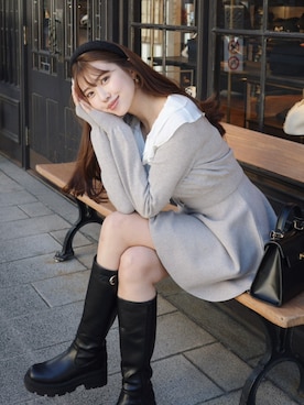 riendaofficialさん(レディース・168cm)の冬コーディネート