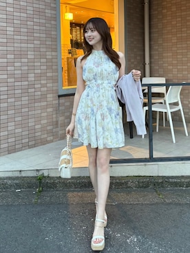 「rienda（リエンダ）のアイテム」を使った、riendaofficialさん（レディース・160cm）の春コーディネート