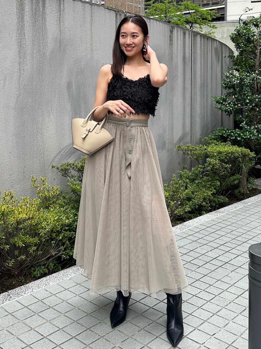 rienda（リエンダ）の「リバーシブルチュールスカート（スカート  