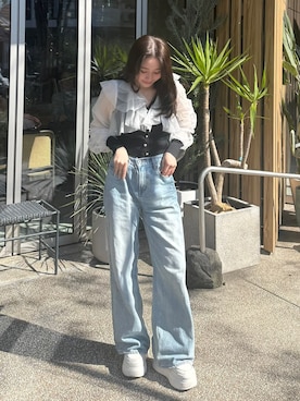 「rienda（リエンダ）のアイテム」を使った、riendaofficialさん（レディース・153cm）の春コーディネート