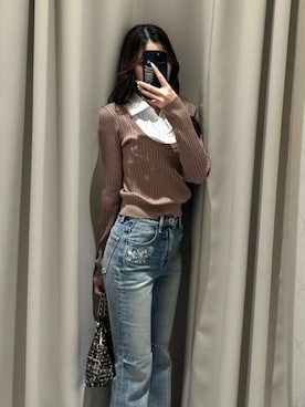 「rienda（リエンダ）のアイテム」を使った、riendaofficialさん（レディース・157cm）の冬コーディネート