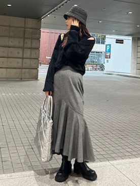 riendaofficialさん（レディース・163cm）の秋コーディネート