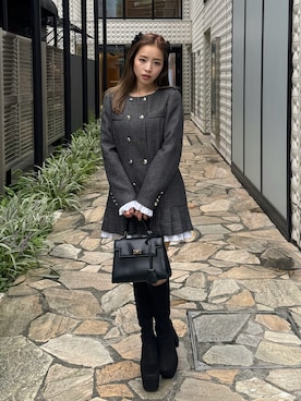 「rienda（リエンダ）のアイテム」を使った、riendaofficialさん（レディース・154cm）の秋コーディネート