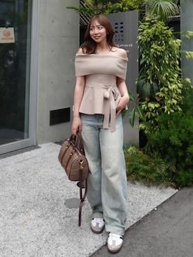 「rienda（リエンダ）のアイテム」を使った、riendaofficialさん（レディース・159cm）の春コーディネート