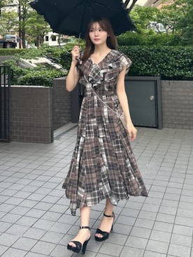 riendaofficialさん（レディース・160cm）の夏コーディネート