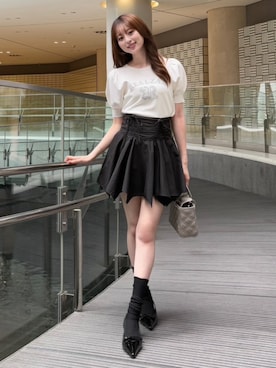 riendaofficialさん（レディース・160cm）の夏コーディネート