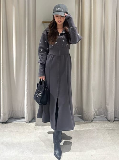 フランシュリッペDRIVEGOGOスウェット素材パンダワンピースFL5 フランシュリッペFL5 プードルワンピース