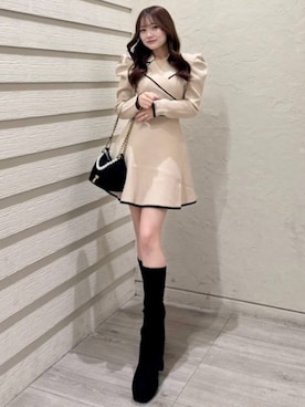 riendaofficialさん（レディース・158cm）の冬コーディネート