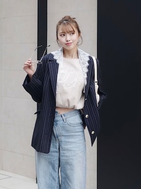 riendaofficialさん（レディース・168cm）の春コーディネート