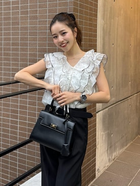「rienda（リエンダ）のアイテム」を使った、riendaofficialさん（レディース・154cm）の夏コーディネート