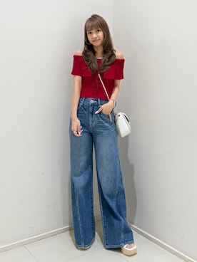「レッド」｜riendaofficialさん（レディース・152cm）の夏コーディネート