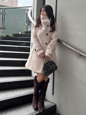 「rienda（リエンダ）のアイテム」を使った、riendaofficialさん（レディース・151cm）の冬コーディネート