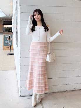 riendaofficialさん（レディース・164cm）の冬コーディネート