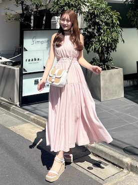 「rienda（リエンダ）のアイテム」を使った、riendaofficialさん（レディース・158cm）の春コーディネート