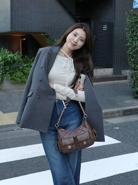 「rienda（リエンダ）のアイテム」を使った、riendaofficialさん（レディース・168cm）の秋コーディネート